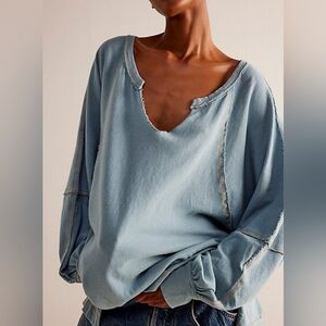 FREE PEOPLE I Wish I Knew XS Light Blue